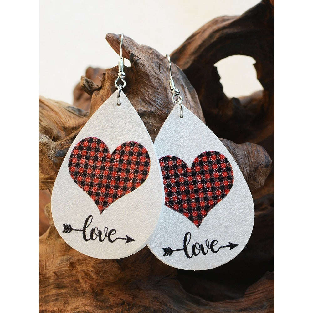 Wholesale Valentine's Day Dwarf Elf Leopard Print Earrings