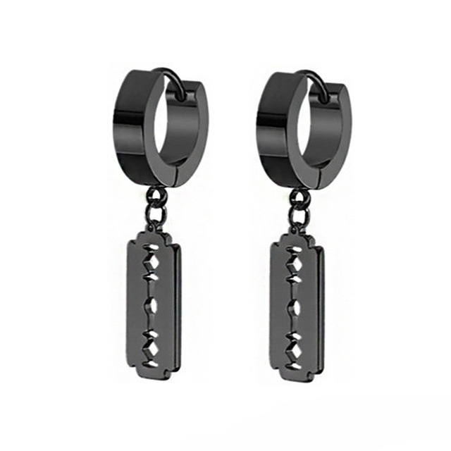 Wholesale Punk Triangle Blade Earrings