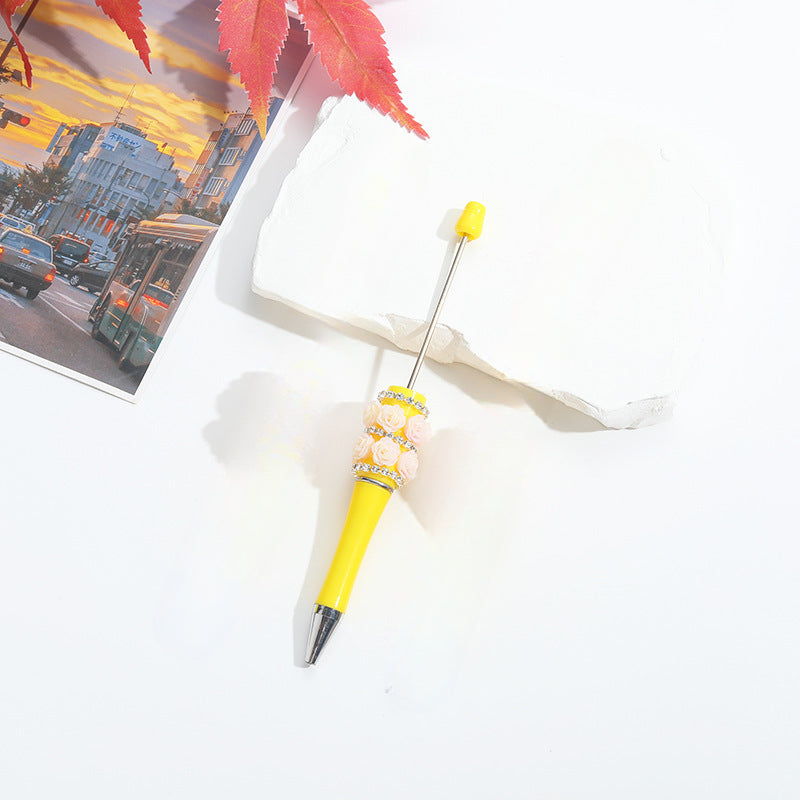 Wholesale Beadable Pens Heavy Duty Rose Diamond Beaded Pens