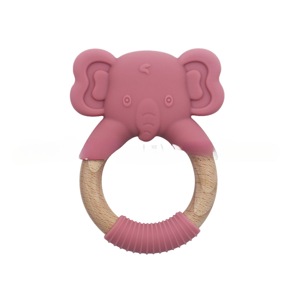 Wholesale 10PCS/PACK Baby Elephant Soft Silicone Food Grade Teething Stick
