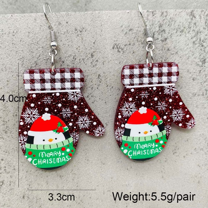 Wholesale Christmas Creative Acrylic Earrings