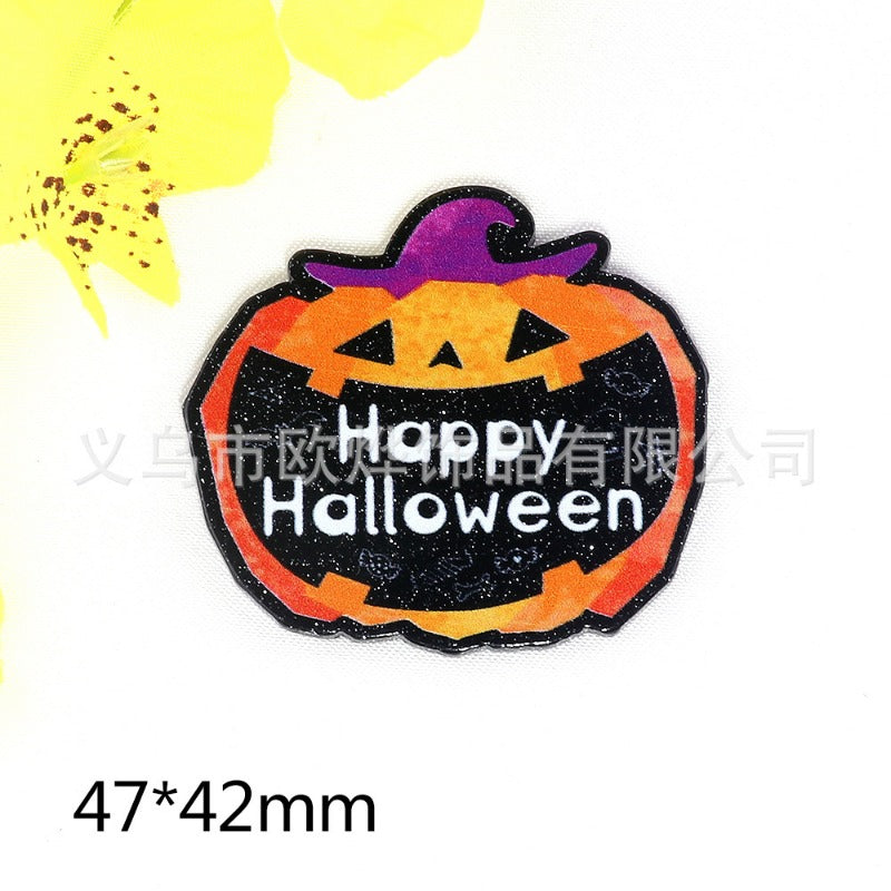 Wholesale 10pcs Cartoon Halloween Pumpkin Personality FlatBack