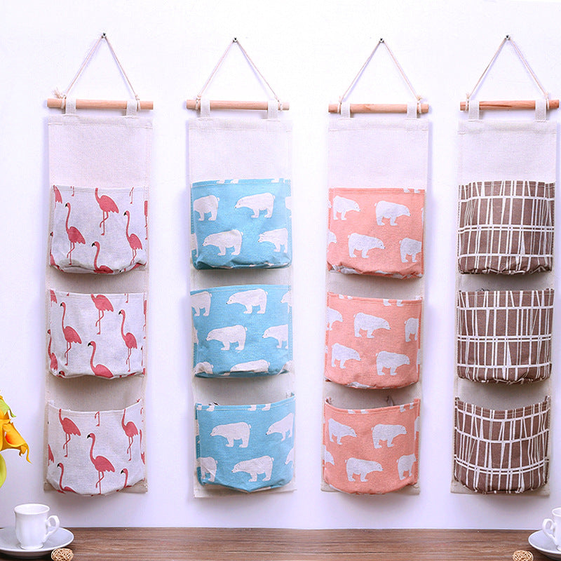 Wholesale Cotton and Linen Waterproof Storage Hanging Bags