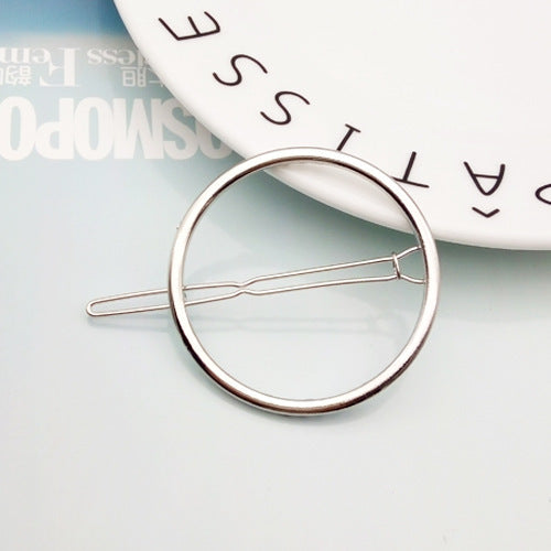Wholesale 12PCS Triangle Moon Round Geometric Retro Hairpin