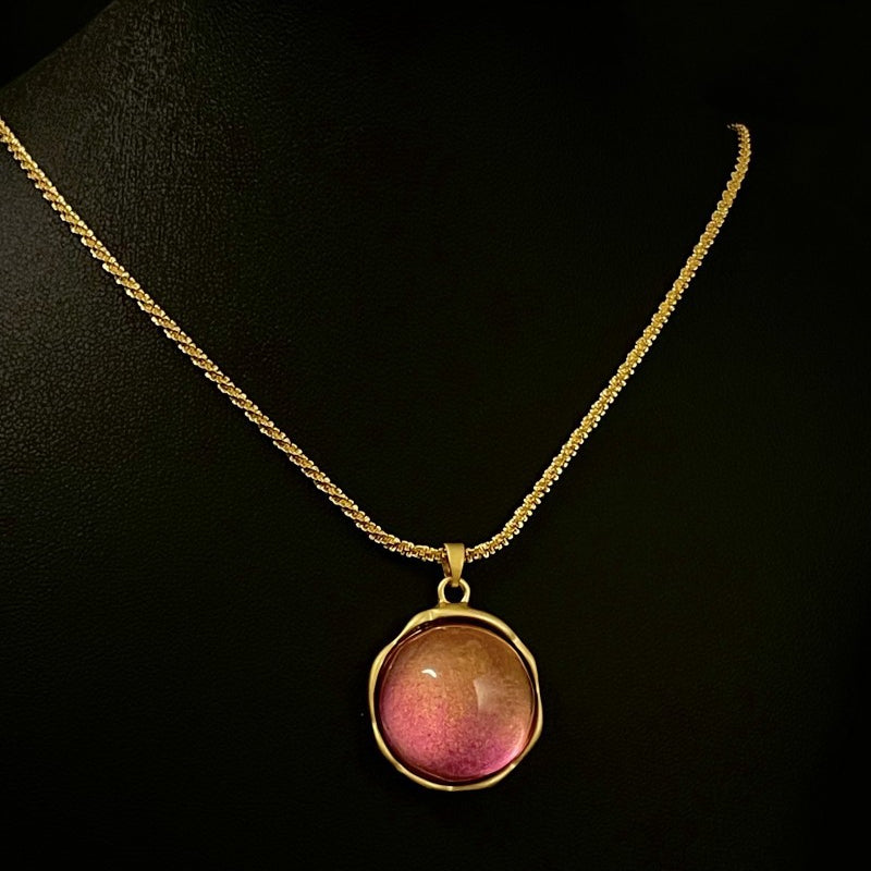 Wholesale Medieval Gradient Pink Copper Necklaces