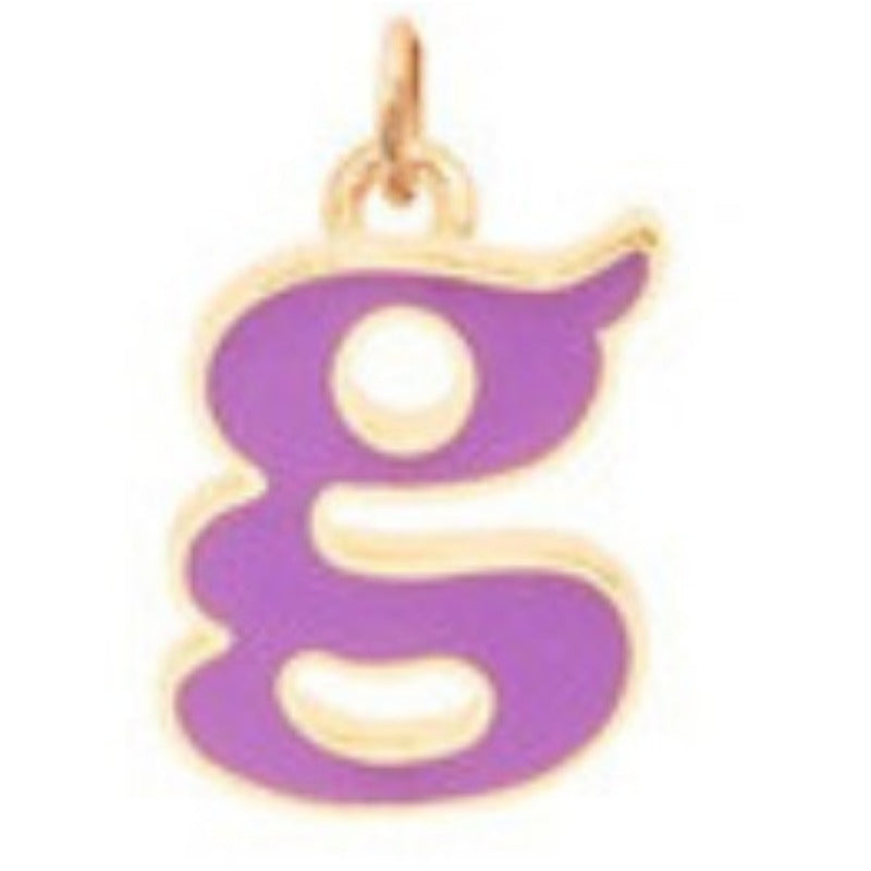 Wholesale Candy Colored Letter Titanium Steel Necklaces