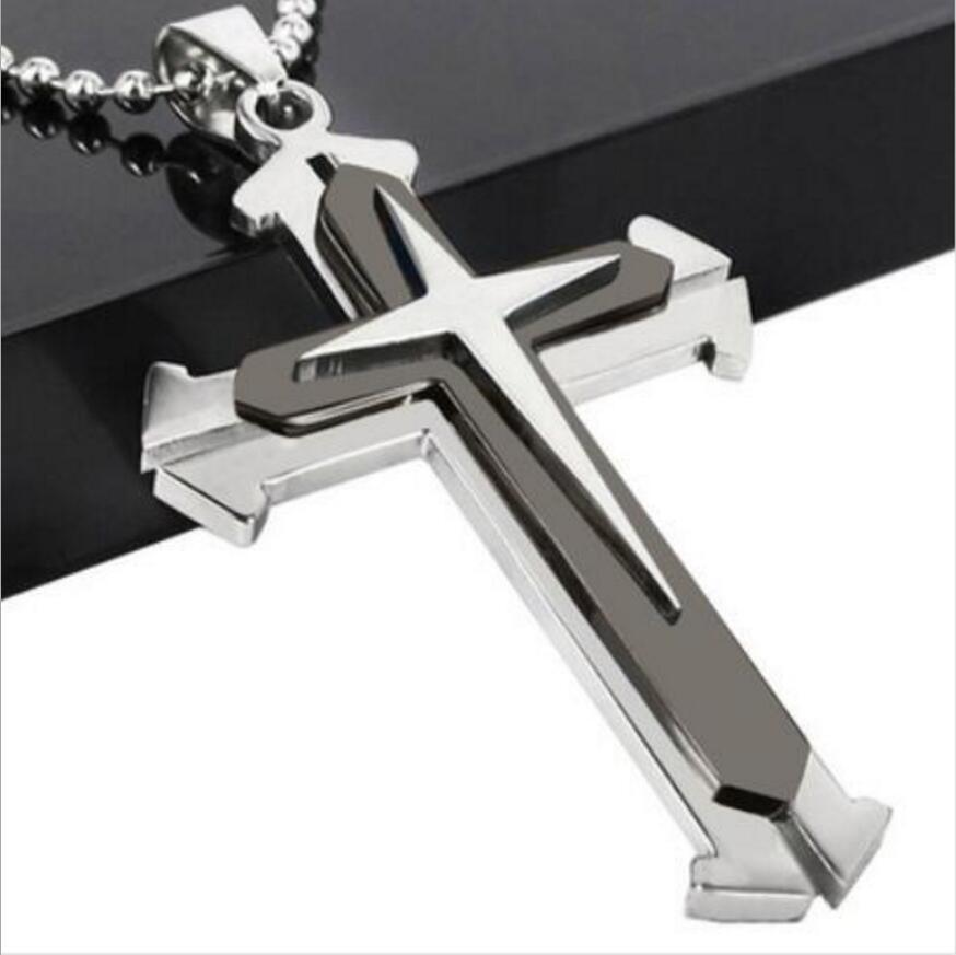 Wholesale Men's Metal Pendant Cross Necklace