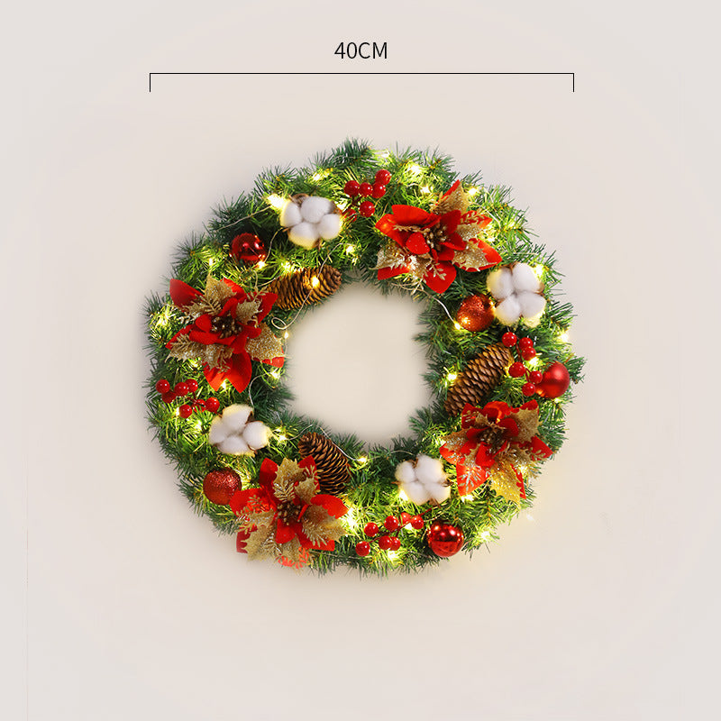 Wholesale PVC Christmas Wreath and Rattan Decoration