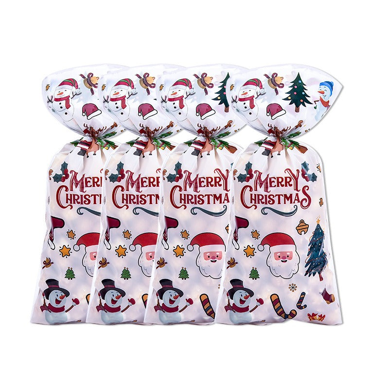 Wholesale Christmas OPP Transparent Ice and Snow Festival Candy Glass Paper (50 pieces per bag)