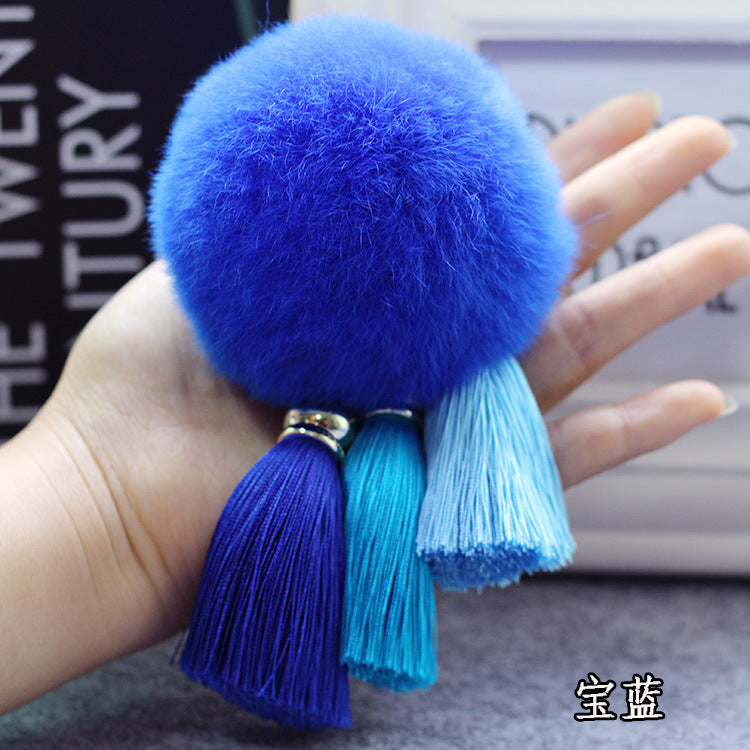Wholesale Plush Tassel Keychains