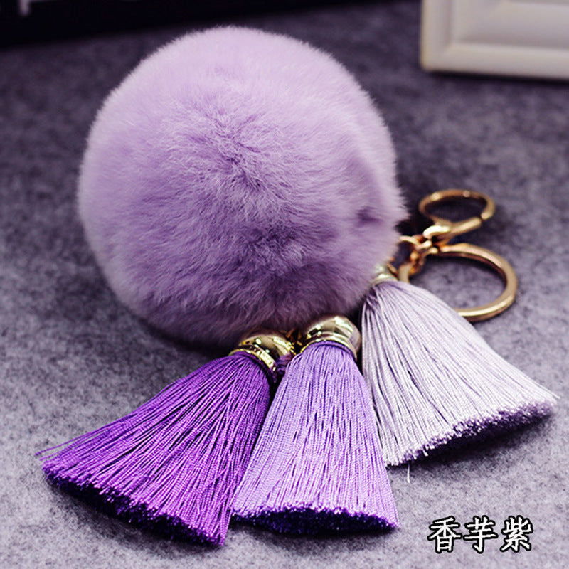 Wholesale Plush Tassel Keychains