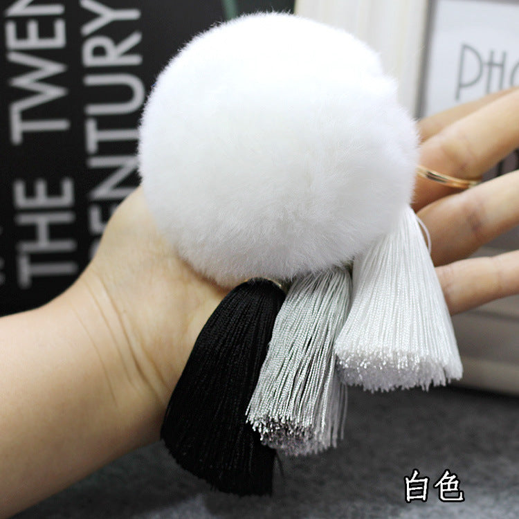 Wholesale Plush Tassel Keychains