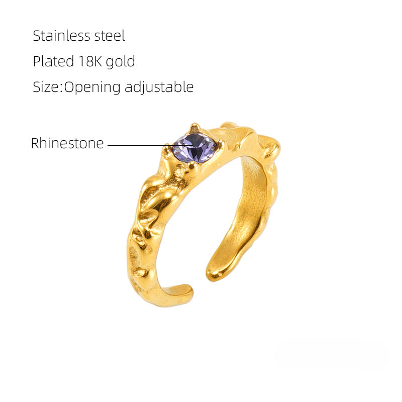 Anillos de diamantes de acero de titanio al por mayor