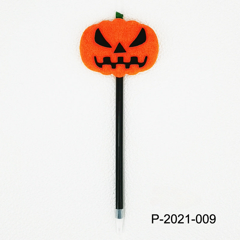 Wholesale Halloween Pumpkin Felt Cloth Ballpoint Pen