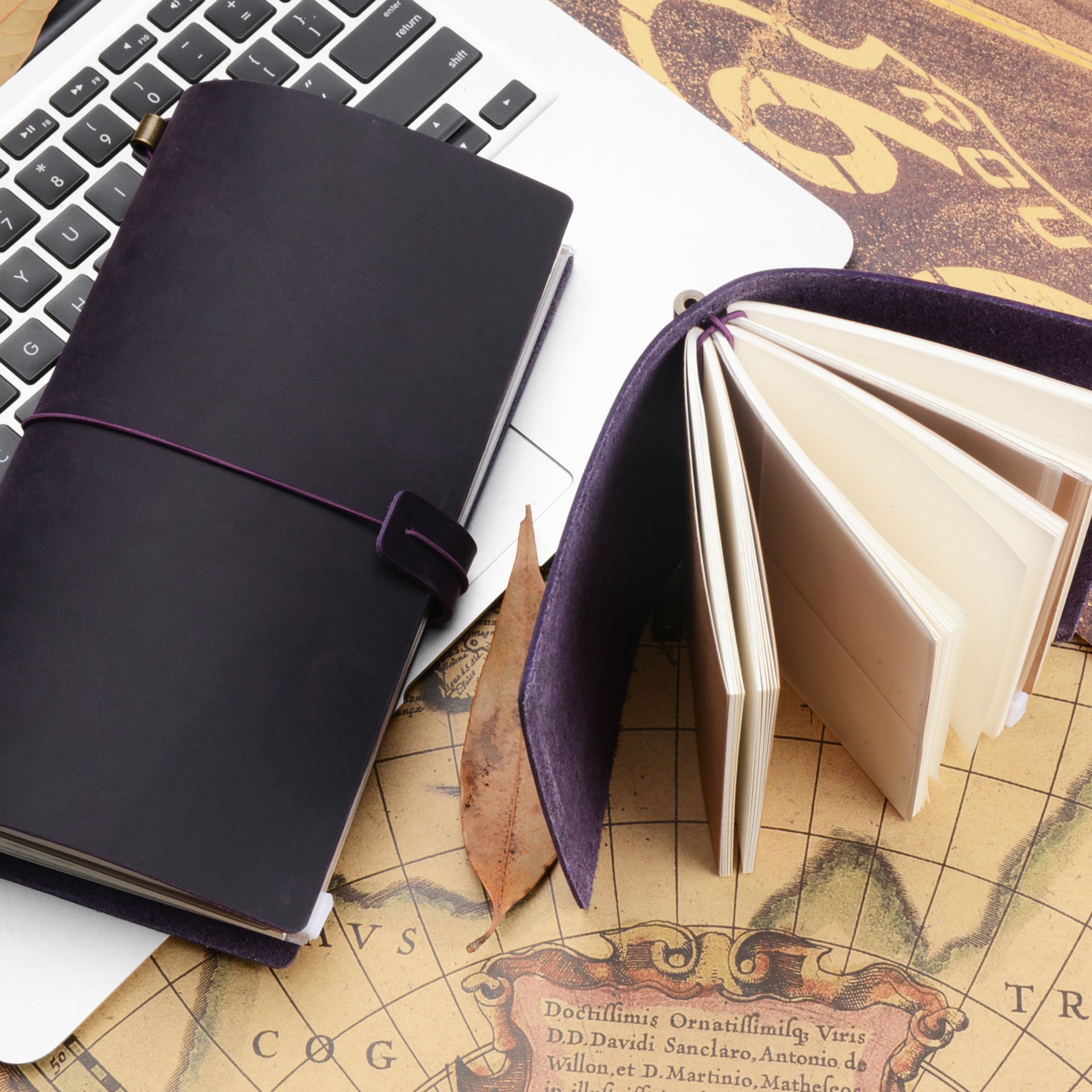 Wholesale Hand Ledger Cowhide Loose-leaf Diary Tied with Rope