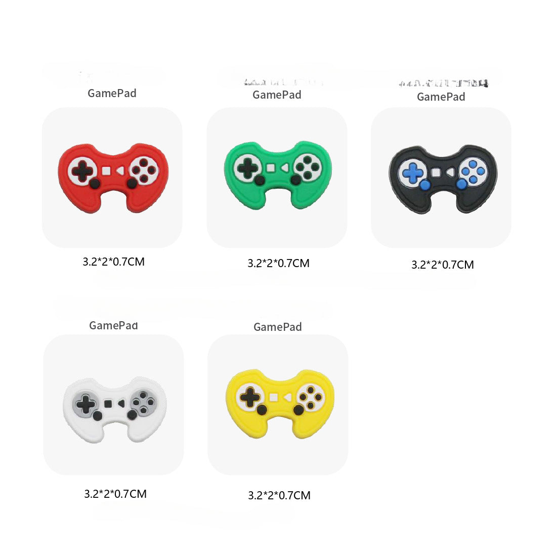 Wholesale 50PCS Cartoon Suit Silicone Beads