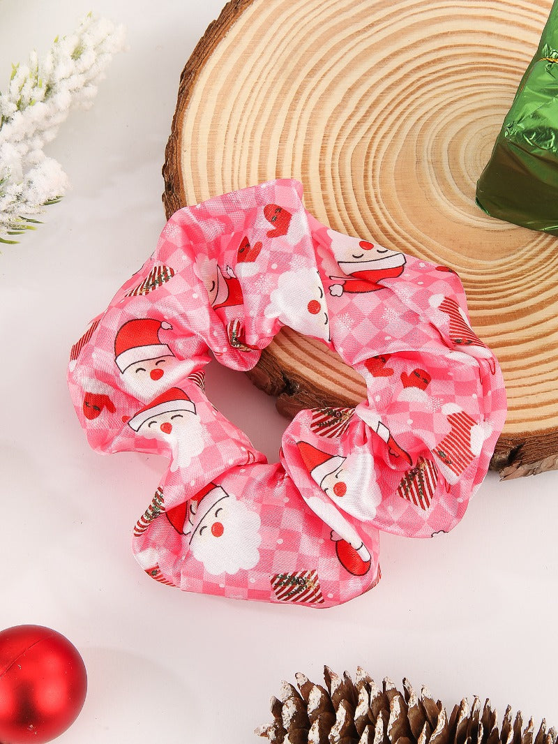Wholesale Santa Claus Reindeer Christmas Tree Snowflake Snowman Hair Scrunchies