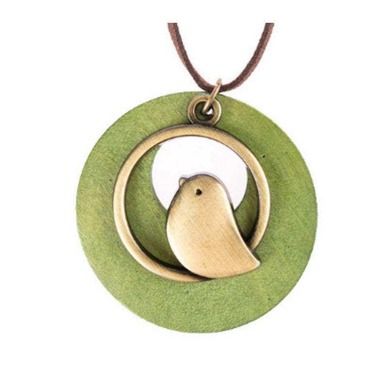 Wholesale Vintage Wooden Bird Necklaces