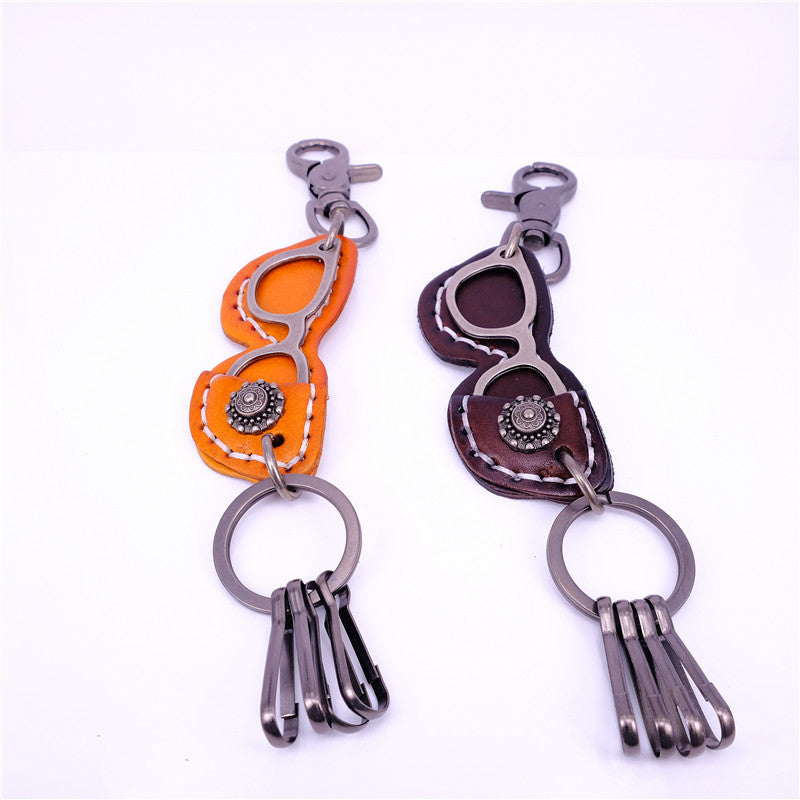 Wholesale Handmade Retro Cowhide Keychains