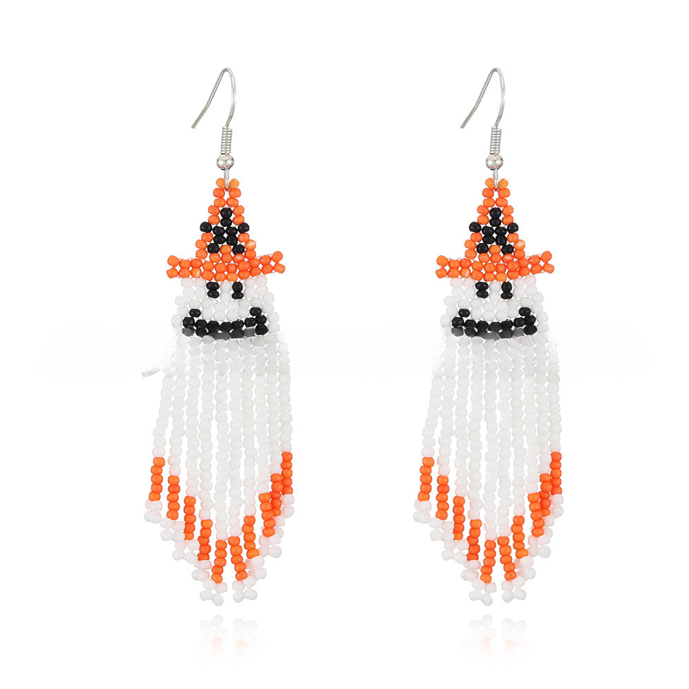 Wholesale personalized halloween tassel earrings for women