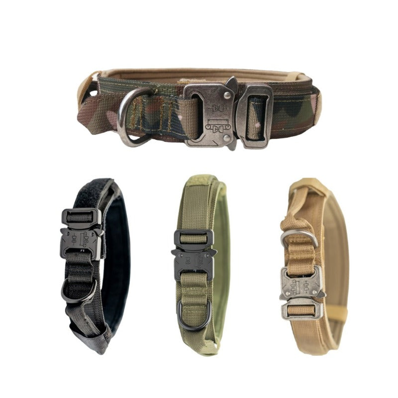 Wholesale Outdoor Nylon Water Repellent Adjustable Tactical Dog Collar