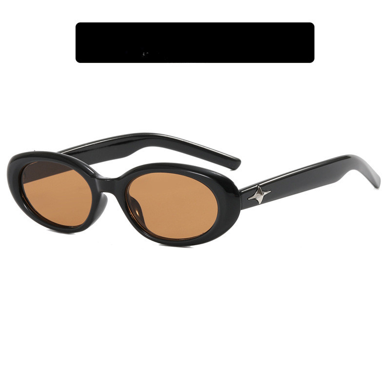 Gafas de sol de PC de marco pequeño ovalado por mayor estrella