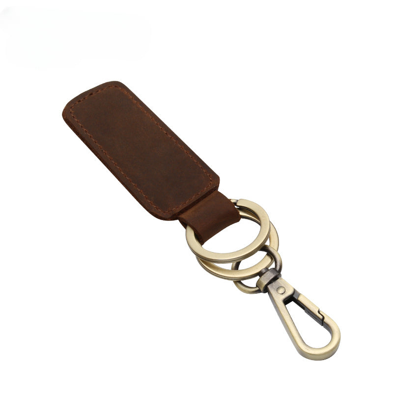 Wholesale 10PCS Retro Cowhide Car Keychain
