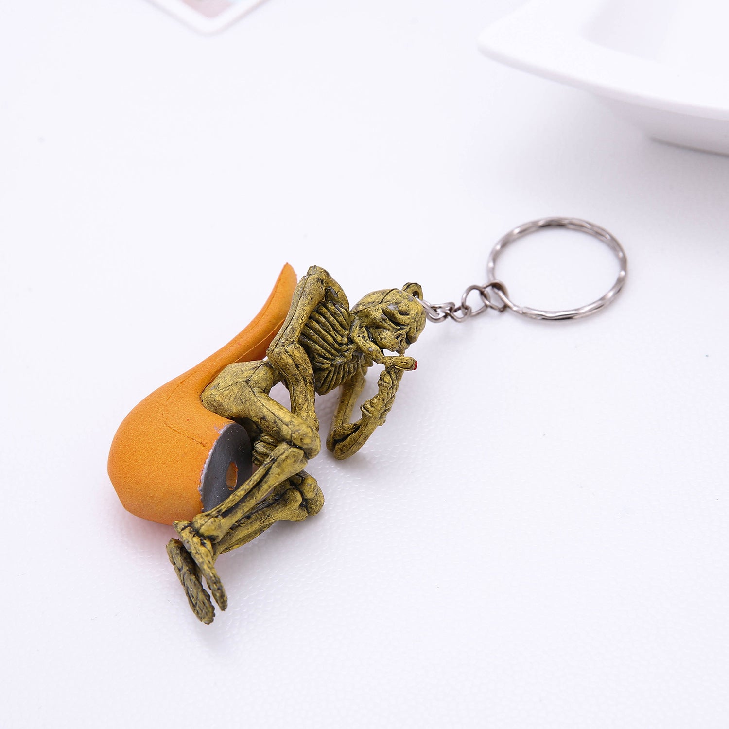 Wholesale Skull Rubber Keychains