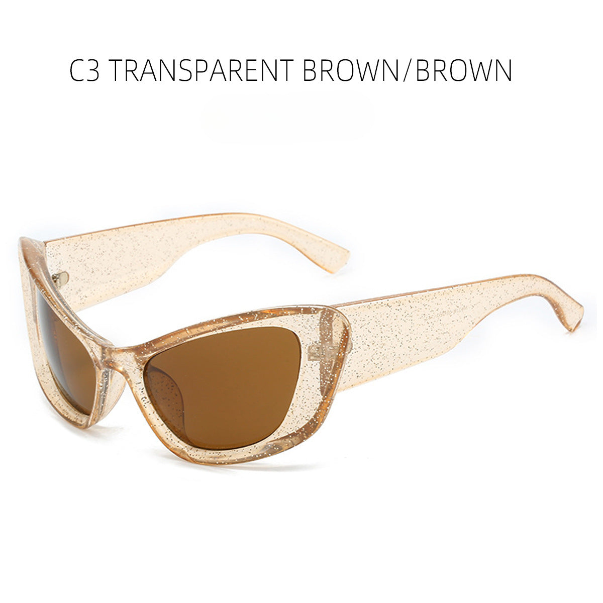 Wholesale PC Pop-up Hip-hop Cat Eye Small Frame Sunglasses