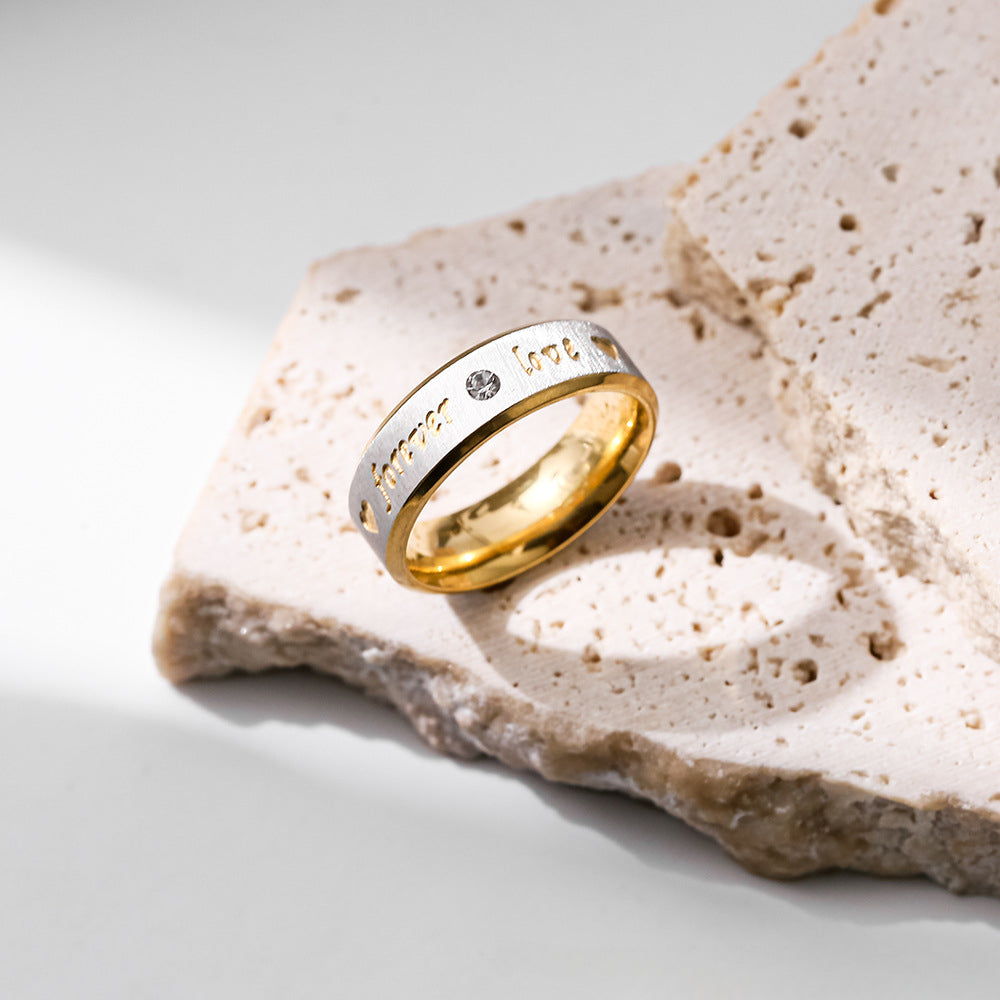 Wholesale Stainless Steel Niche Hip Hop Titanium Steel Ring