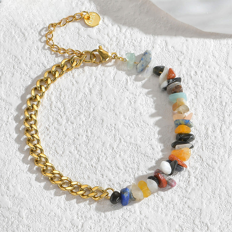 Wholesale Titanium Steel Gravel Bracelet