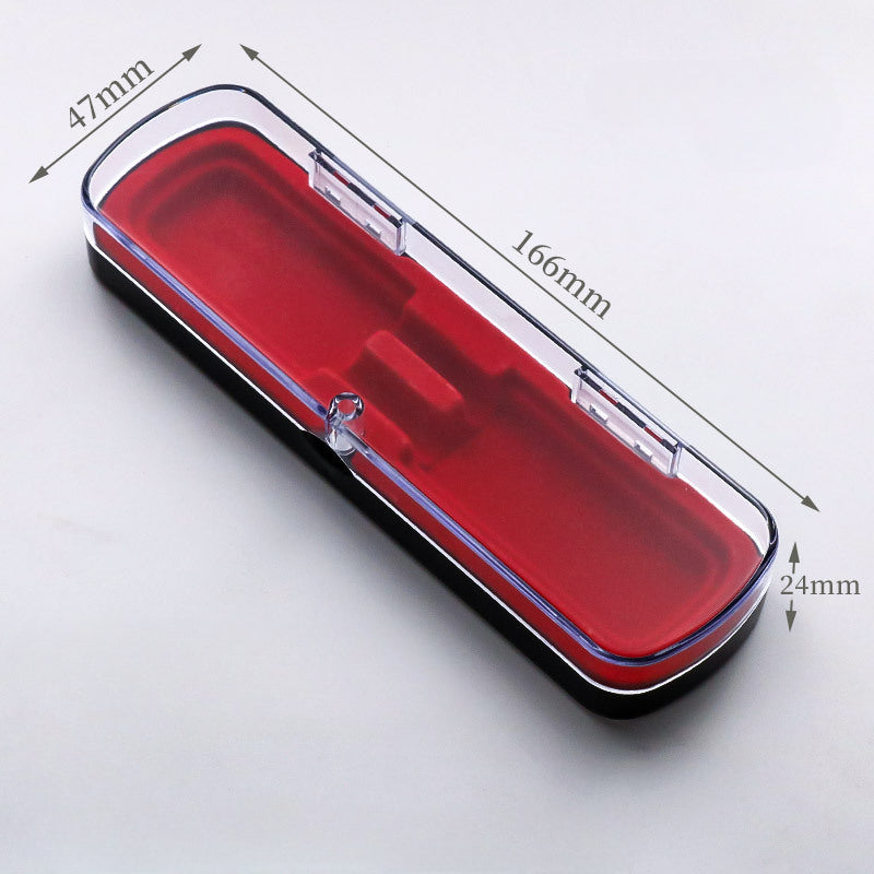 Wholesale Hair Flip Top Magnet Box Plastic Transparent Pen Case