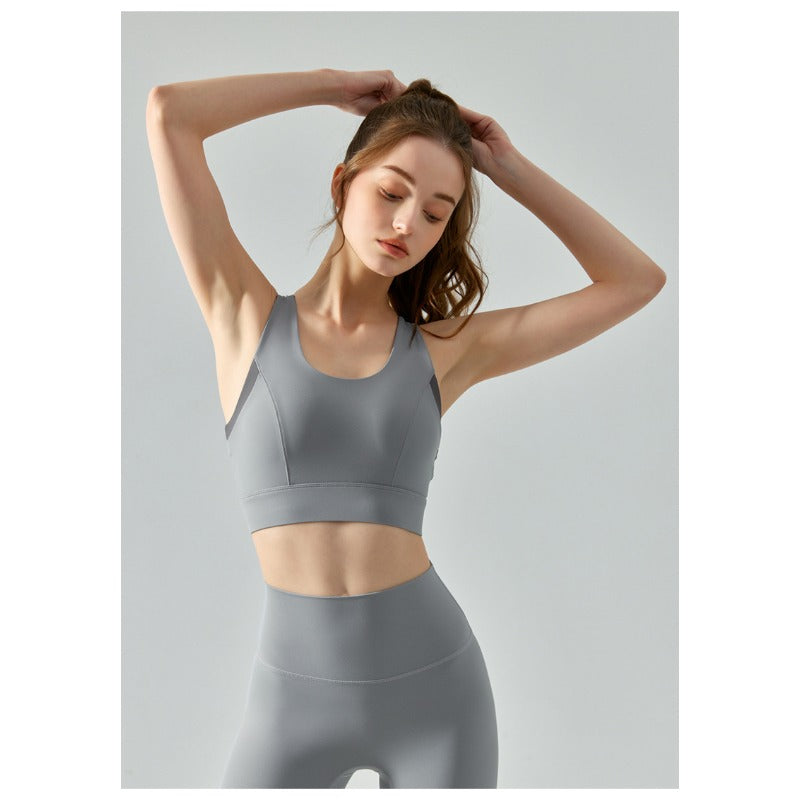 Wholesale Integrated Chest Pad Seamless Back Buckle Sports Bra