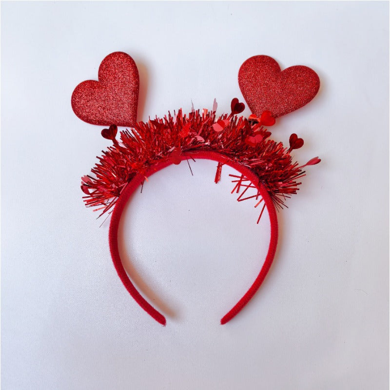 Wholesale Valentine's Day Love Red Love Wedding Festival Party Atmosphere Dress Up Headband