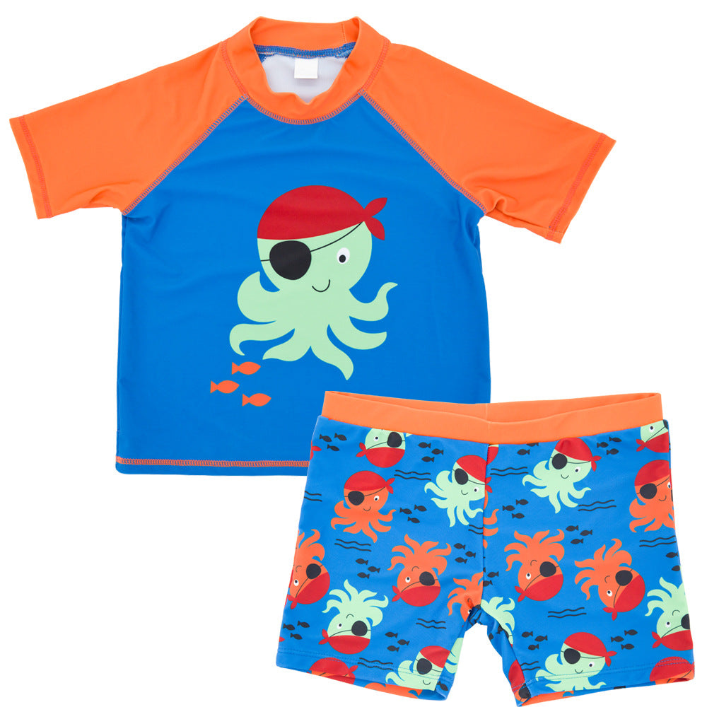 Wholesale baby split five points swimming trunks kids Swimwear