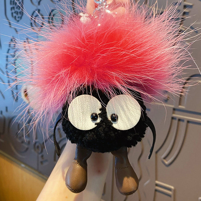 Wholesale Big Eyes Doll Plush Ball Keychain