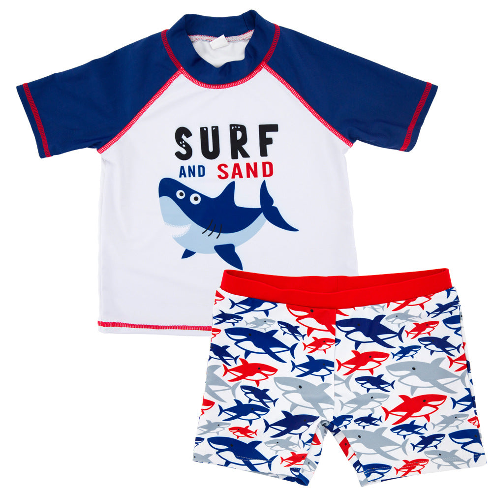 Wholesale baby split five points swimming trunks kids Swimwear