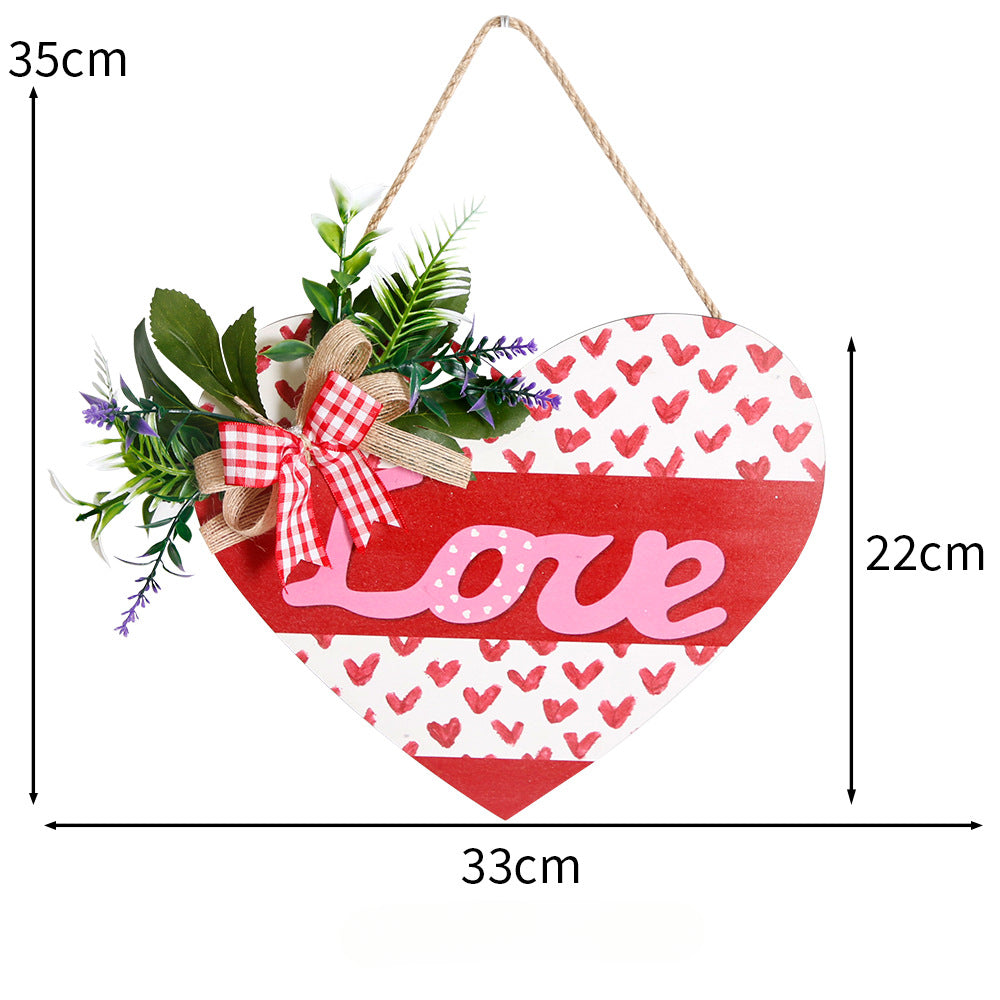 Wholesale of Valentine's Day Love Wooden Door Signs and Decorations