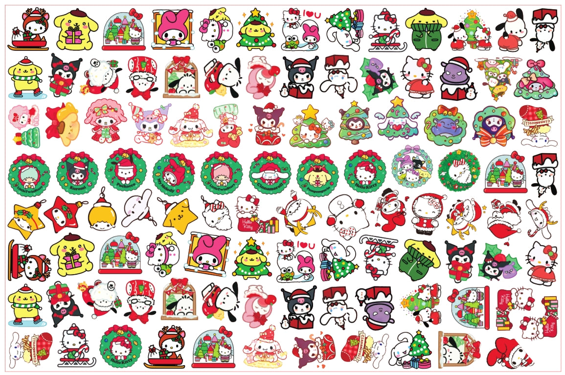 Wholesale Christmas Acrylic Cartoon 2cm/4cm/6cm/8cm Pieces DIY Charms Flatbacks Pendant