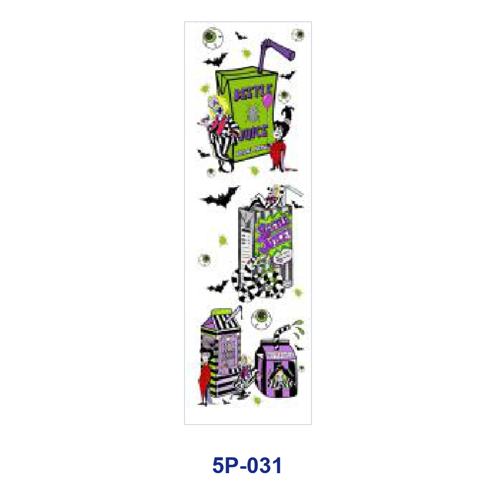 Wholesale 2/ 8/ 16pcs Dark Gothic Christmas Spooky Holiday Skeleton Snowflake Print Pen and Bookmark Stickers UV DTF Wraps OLY Exclusive