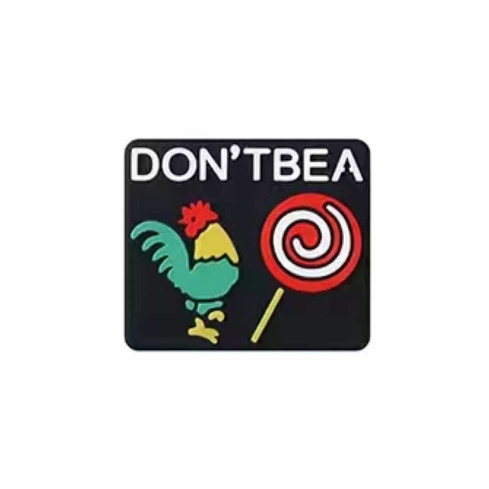 Wholesale 20pcs Cartoon Cow Rooster Gesture Letter Pattern Silicone Beads