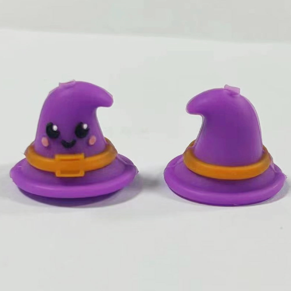 Wholesale 10pcs Cartoon 3D Halloween Magic Hat Silicone Beads