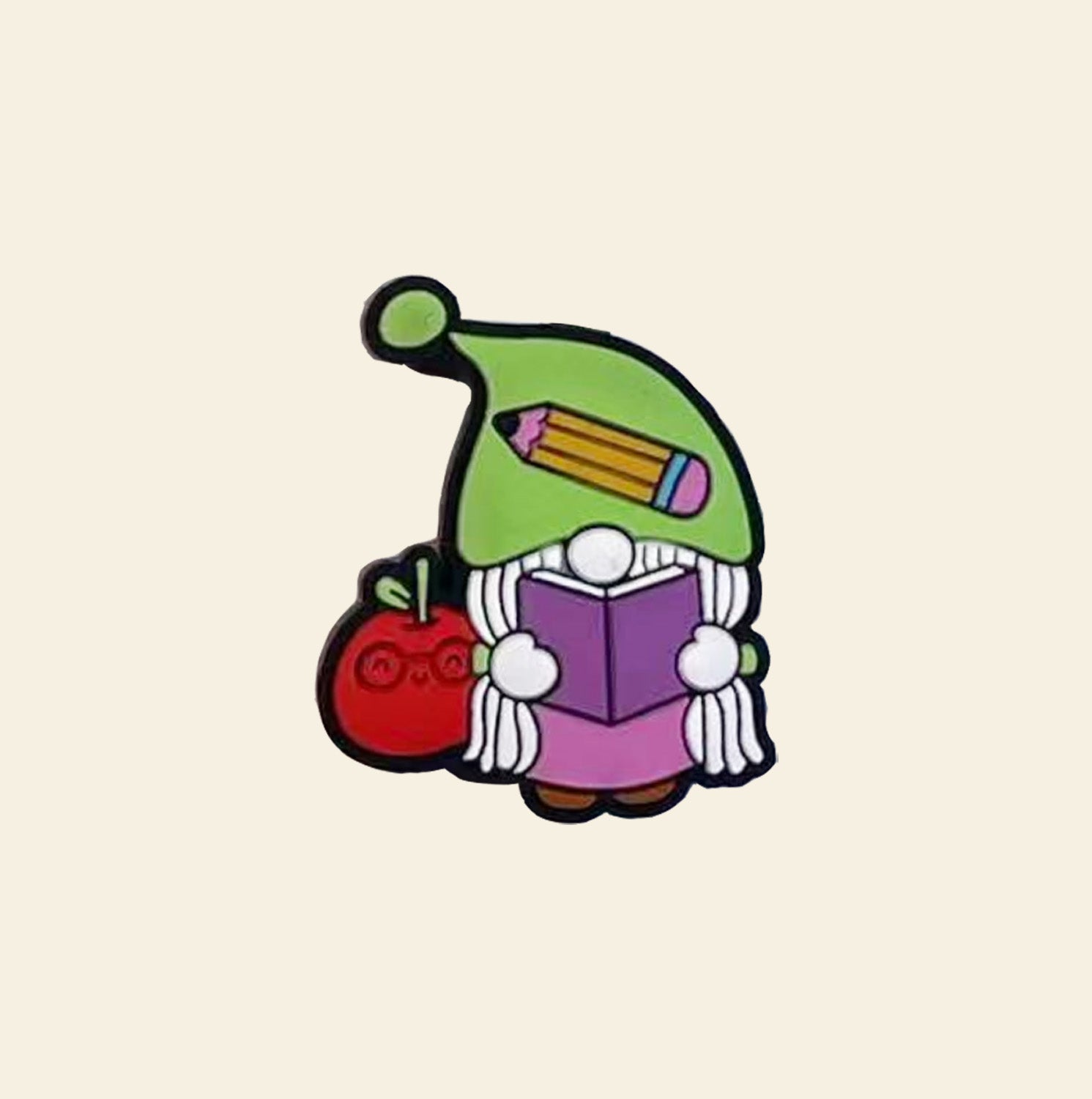 Wholesale 10 Pcs Cartoon Apple Learning Silicone Beads