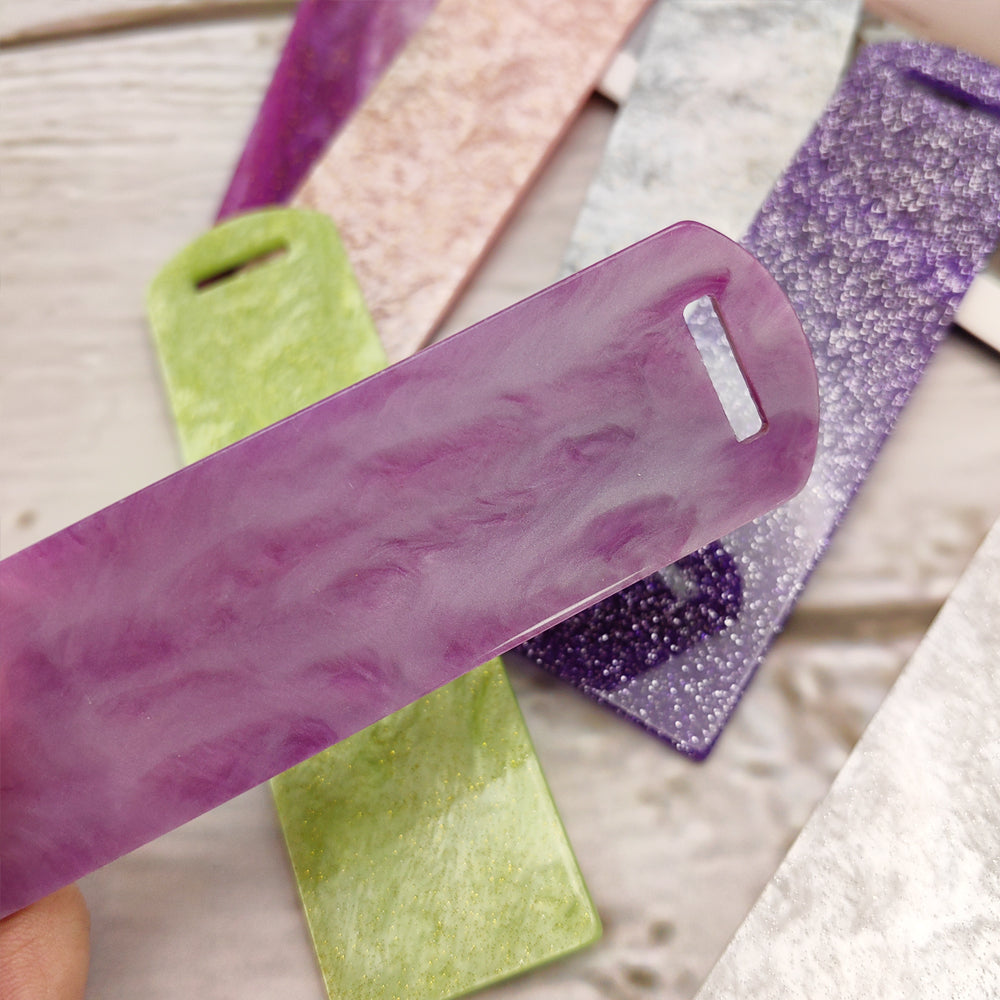 Wholesale 10pcs Shiny Fine Handmade DIY Acrylic Bookmark