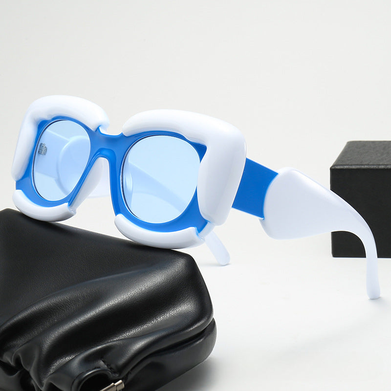 Wholesale Square Cloud Shaped UV Resistant PC Sunglasses