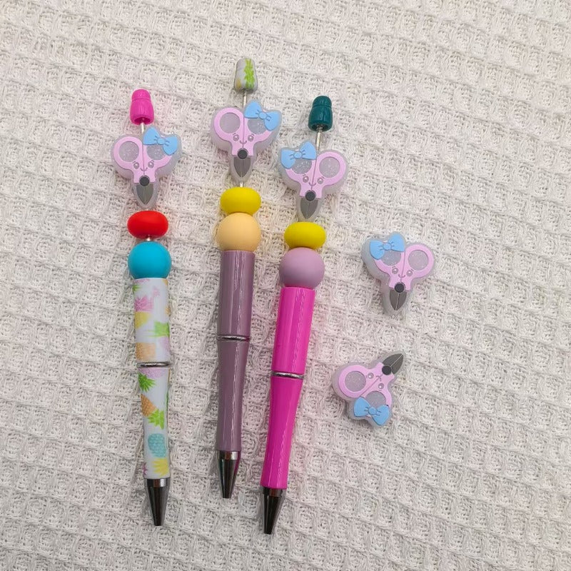 Wholesale 10pcs Love Scissors Silicone DIY Loose Beads