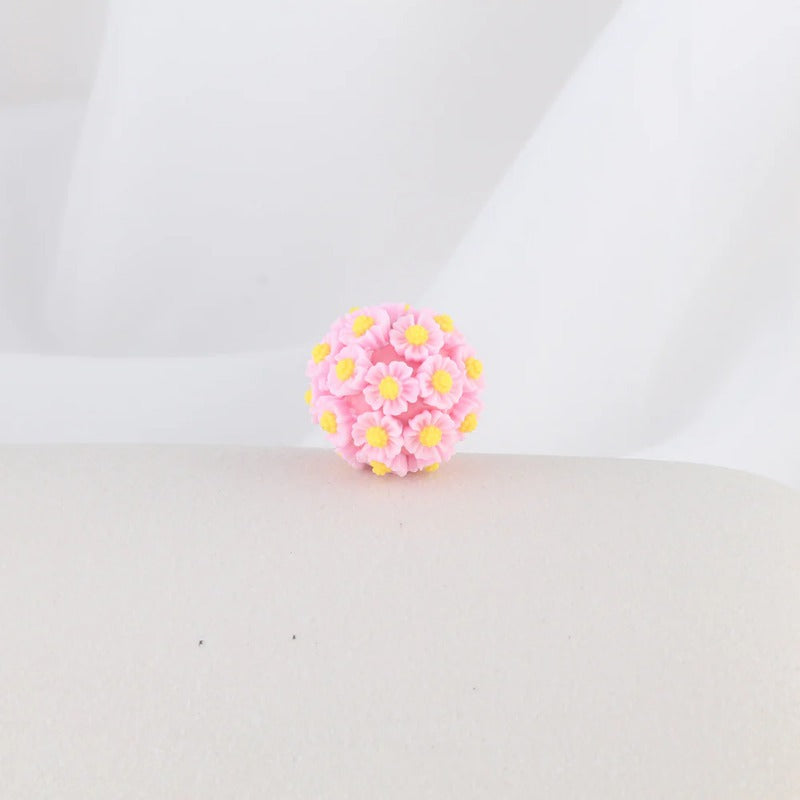 Wholesale 10pcs 2CM Sunflower Ball Soft Ceramic Beads
