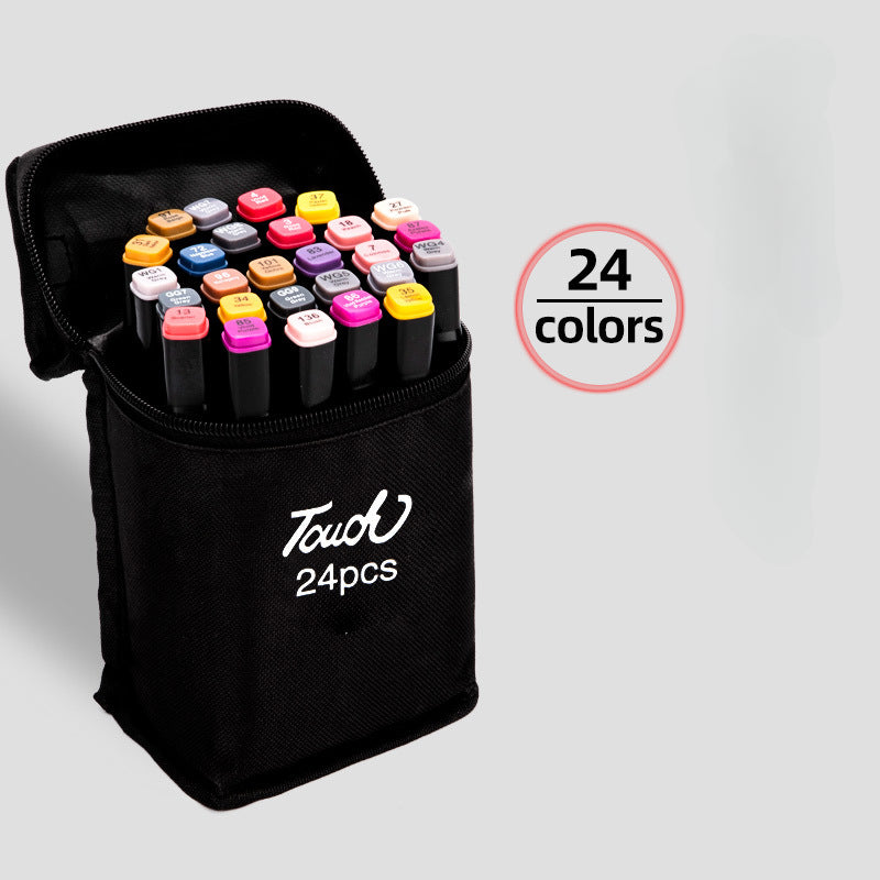 Wholesale Double-ended Oily Plastic Marker Pen Set