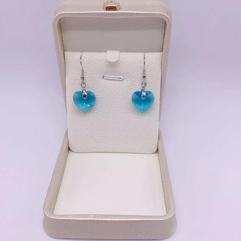 Wholesale Crystal Fashion Women's Ocean Star Heart Pendant Earrings