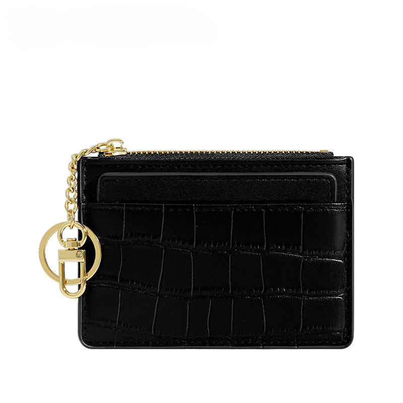 Wholesale PU Coin Purse Card Holder Keychain